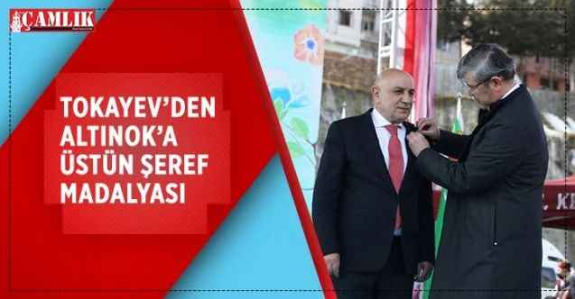 Keçiören Belediye Başkanı Turgut Altınok, Kazakistan Cumhurbaşkanı Kasım Cömert Tokayev tarafından Kazakistan Cumhuriyeti Üstün Şeref Madalyasına layık görüldü