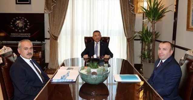 Yozgat Boğazlıyan Belediye Başkanı Gökhan Coşar, Cumhurbaşkanı Yardımcısı Fuat Oktay’ı ziyaret etti
