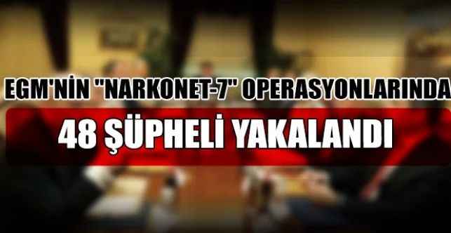 Emniyet Genel Müdürlüğü (EGM), 29 ilde "NARKONET-7" ve uyuşturucu kullanımını kolaylaştırıcı ürün satışı yapan yerlere operasyonlar düzenlendi