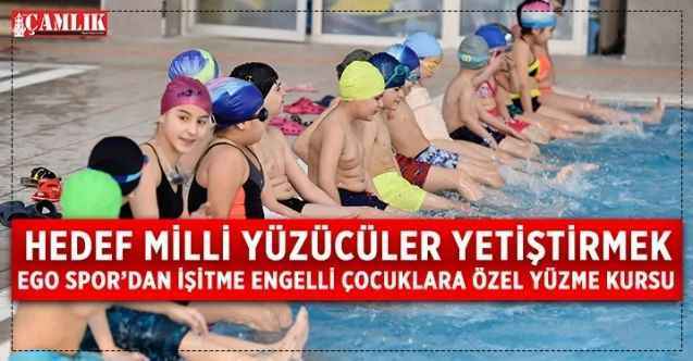 EGO Spor Kulübü ile Salyangoz ve Doğa Sporları Kulübü Derneği iş birliği yaparak Başkent’te yaşayan işitme engelli çocuklar için yüzme kursu düzenledi