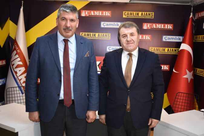 Türkiye Ziraat Odaları Birliği Yönetim Kurulu Üyesi Eyyup Elmalı ve Akdağmadeni Belekçehan Belediye Başkanı Şahin Arısoy, Çamlık Ankara ofisini ziyaret etti