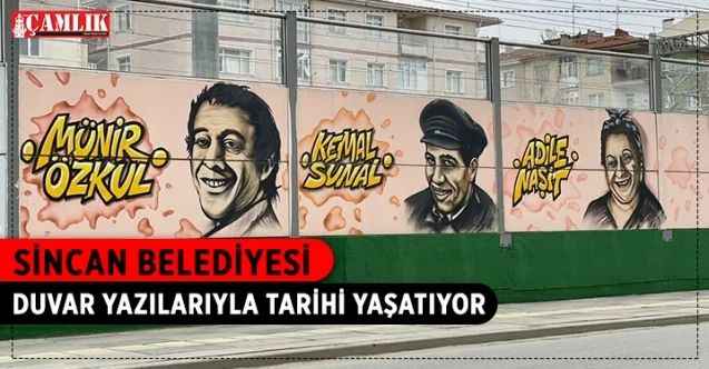 Sincan Belediyesi, Atatürk Caddesi’ni duvar yazısı sanatıyla tam bir görsel şölene çevirdi