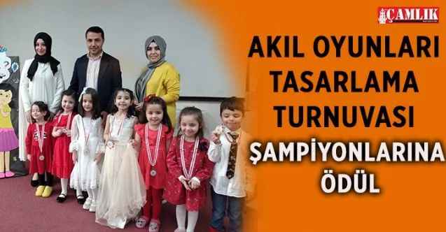 Pursaklar Belediyesi Nezaket Kreş Okulunda düzenlenen Akıl Oyunları Tasarlama Turnuvasında, dereceye giren minik öğrencilere, ödülleri takdim edildi