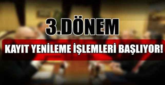 Açık Öğretim Okulları 3.Dönem Kayıt Yenileme İşlemleri Başlıyor!