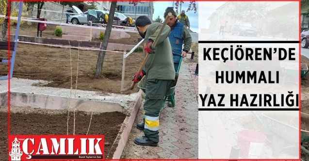 Keçiören Belediyesi ilçedeki park ve bahçelerde yaza hazırlık çalışmaları yürütüyor
