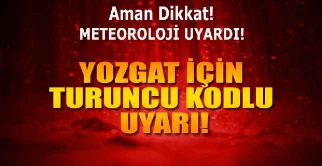 Meteoroloji Genel Müdürlüğü'nün raporunda 43 il için sarı ve turuncu kodlu uyarı yapıldı