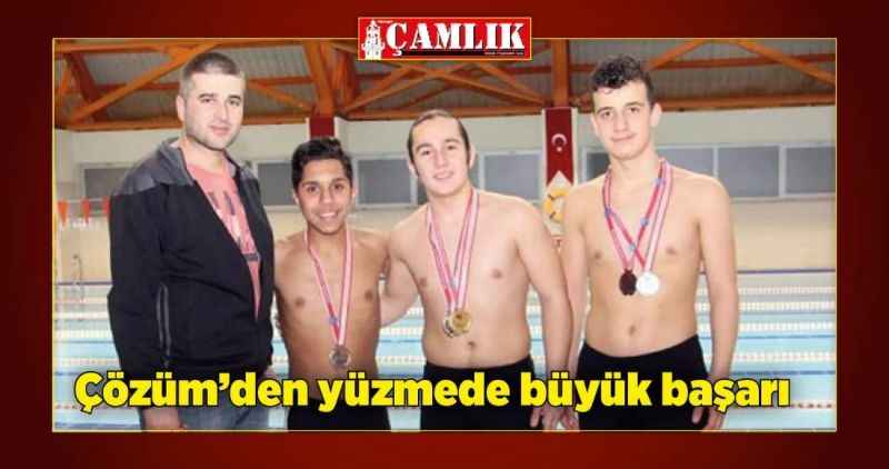 Çözüm'den yüzmede büyük başarı