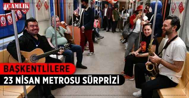 Ankara Büyükşehir Belediyesi, Başkentlilere 23 Nisan Ulusal Egemenlik ve Çocuk Bayramı’na özel olarak hazırlanan 25 yıllık Bombardier metrosu sürprizi yaptı