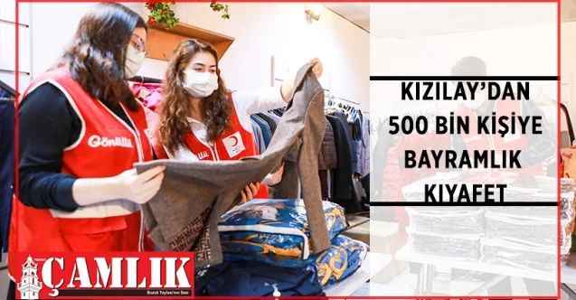 Kızılay, yaklaşık 500 bin kişiye hazırladığı bayramlık giyim malzemeleriyle yüzleri güldürüyor