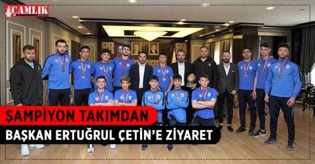 Pursaklar Belediyesi Ragbi takımı, Başkan Ertuğrul Çetin’i ziyaret etti