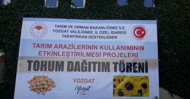 Yozgat’ta yağlık ayçiçeği ve nohut tohumu dağıtımı gerçekleştirildi