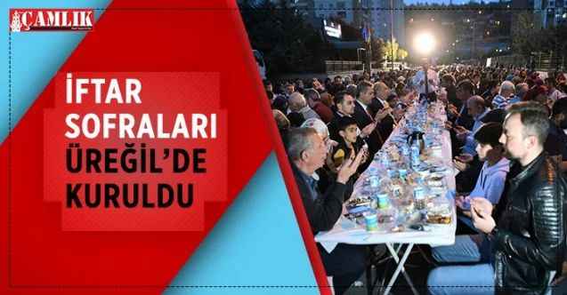 Mamak Belediyesi, bu kez de Üreğil Mahallesi’nde iftar sofrası kurdu
