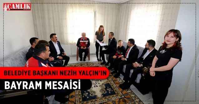 Başkan Nezih Yalçın ve ilçe Kaymakamı Fatih Topuz birlikte bayram ziyaretleri gerçekleştirdi