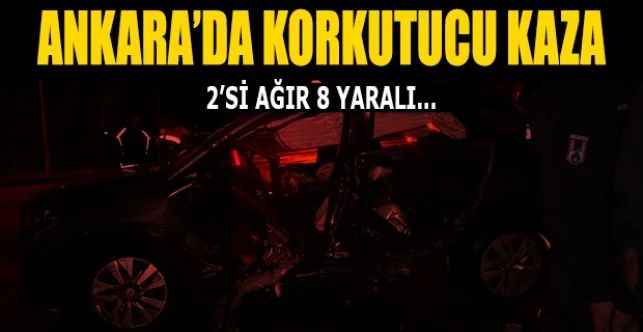 Düğün dönüşü kaza: 2'si ağır 8 kişi yaralı