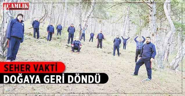 Seher vakti spor ekibi, baharın gelmesi ile birlikte yeniden doğaya döndü