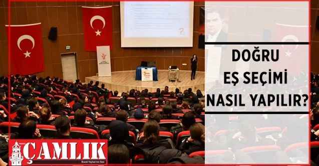 Sosyolog Merve Er ile Psikolojik Danışman Kübra Şenöz tarafından ‘Evlilik Öncesi Eğitim’ programında polis meslek yüksekokulu öğrencileri bilgilendirildi