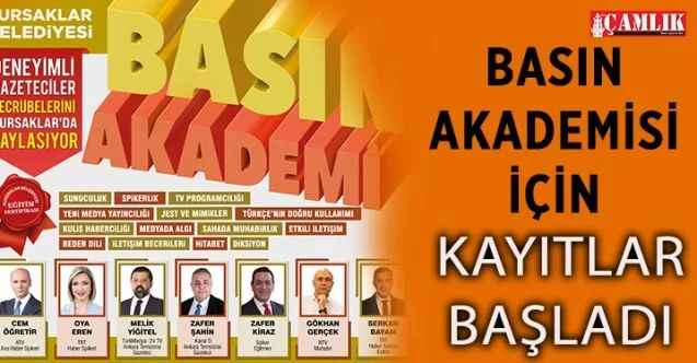 Deneyimli gazetecilerin tecrübelerini paylaşacağı ‘‘Basın Akademisi’’ için kayıtlar başladı