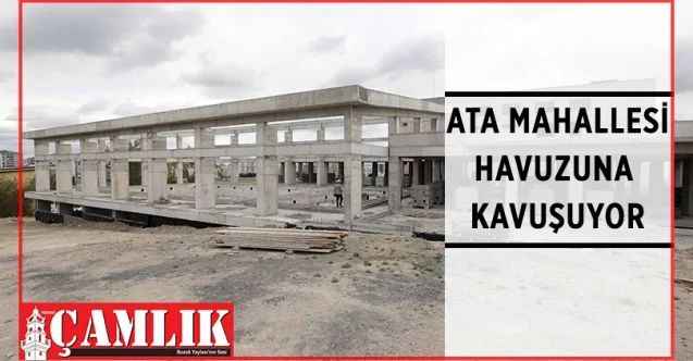 Yenimahalle Belediye Başkanı Fethi Yaşar, inşaatı hızla devam eden Ata Mahallesi Yüzme Havuzu ve Sosyal Tesisi’nde incelemelerde bulundu