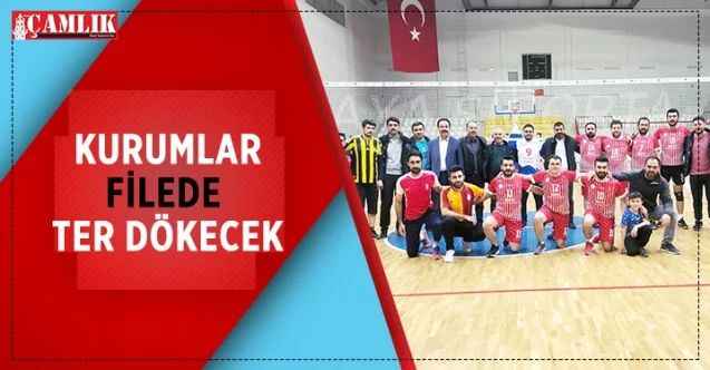 Sorgun Kaymakamlığı ile Gençlik ve Spor İlçe Müdürlüğünün düzenlediği 'Kurumlar arası voleybol' turnuvası başladı