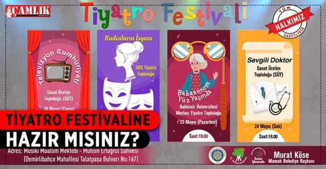 Mamak Belediyesi ve Ankara Üniversitesi iş birliğinde tiyatro festivali düzenlenecek