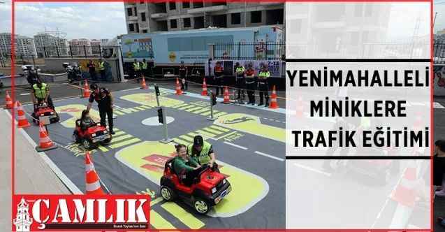 Yenimahalle İlçe Jandarma Komutanlığı tarafından miniklere trafik eğitimi verildi