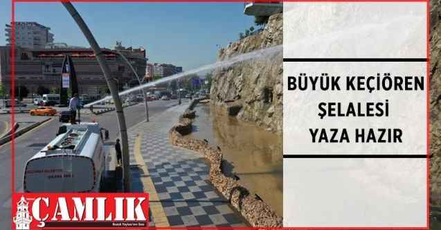 Büyük Keçiören Şelalesi yaza hazırlanıyor