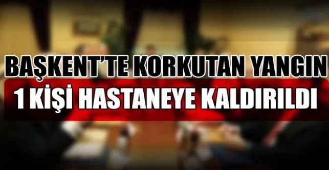 Başkent’te bir binanın 2. katındaki dairede yangın çıktı