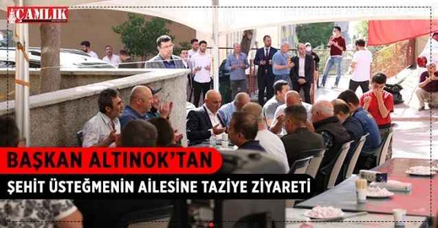 Keçiören Belediye Başkanı Turgut Altınok, Şehit Piyade Üsteğmen Nuri Melih Bozkurt’un ailesine taziye ziyaretinde bulundu