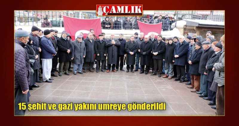 15 şehit ve gazi yakını umreye gönderildi