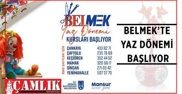 BELMEK yaz dönemi kayıtları alınmaya devam ediyor