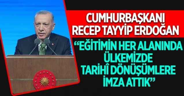Cumhurbaşkanı Erdoğan, TÜBİTAK Lise Öğrencileri Araştırma Projeleri Ödül Töreni’ne katıldı