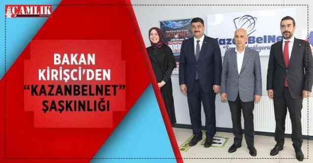 Tarım ve Orman Bakanı Vahit Kirişci, internet servis sağlayıcılığı hizmeti veren KazanBelNet şirketini ziyaret etti