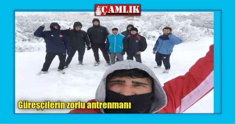 Güreşçilerin zorlu antrenmanı