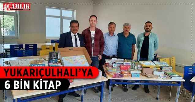 Yukarıçulhalı Köyü Kültür ve Dayanışma Derneği’nden köy okulu kütüphanesine 6 bin adet kitap desteği geldi