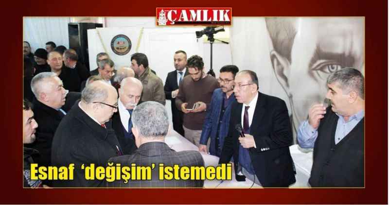 Esnaf  'değişim' istemedi