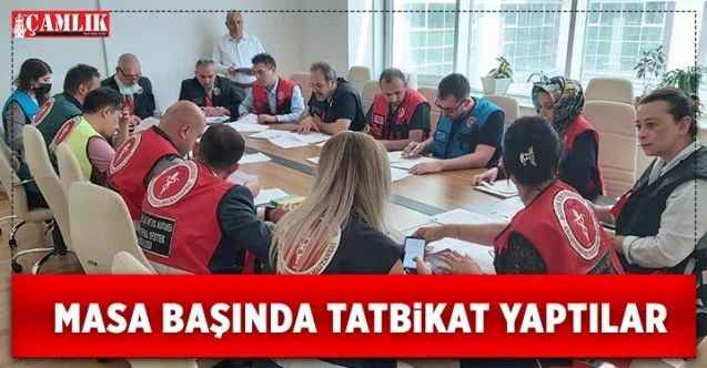 Yozgat'ta Masa Başı Tatbikat Yapıldı