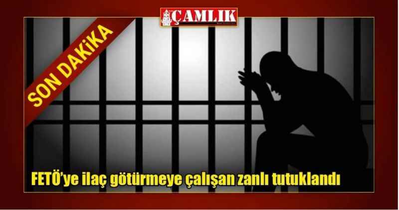 FETÖ'ye ilaç götürmeye çalışan zanlı tutuklandı