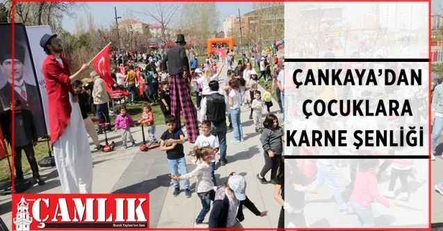 Çankaya Belediyesi, 2021-2022 eğitim-öğretim yılı sona ererken ilk ve ortaokul öğrencilerine karne şenliği düzenliyor
