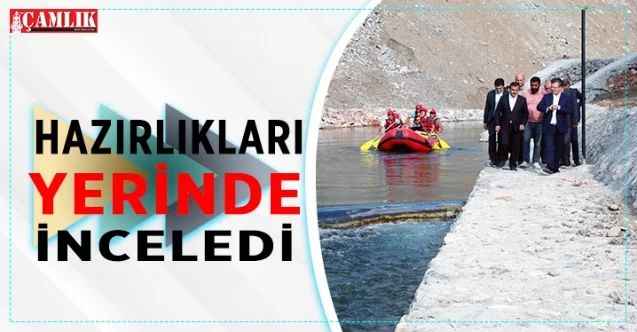 Yozgat Valisi Ziya Polat, Türkiye Rafting Şampiyonasının yapılacağı Çekerek İlçesinde incelemelerde bulundu