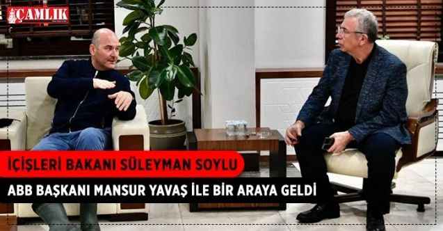 İçişleri Bakanı Süleyman Soylu, Ankara Büyükşehir Belediye Başkanı Mansur Yavaş ile bir araya geldi