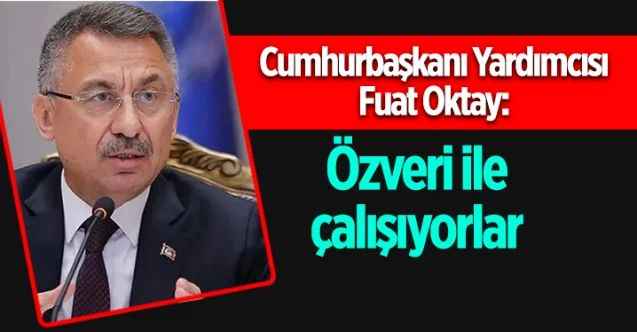 Cumhurbaşkanı Yardımcısı Fuat Oktay: Özveri ile çalışıyorlar