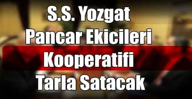 S.S. Yozgat Pancar Ekicileri Kooperatifi Tarla Satacak
