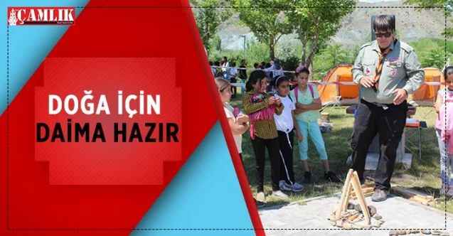 Ankara Kalecik Belediyesi ve Ankara İzcileri Derneği birlikte Doğa İçin Daima Hazır etkinliği düzenledi