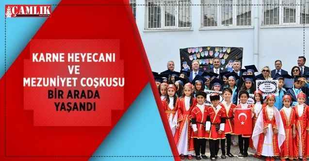Şafaktepe Ortaokulu’nda mezuniyet coşkusu
