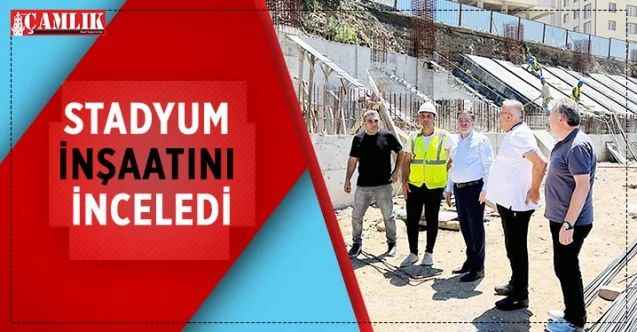 AK Parti Yozgat Milletvekili Yusuf Başer, yapımı süren Yozgat Stadyum inşaatında incelemelerde bulundu