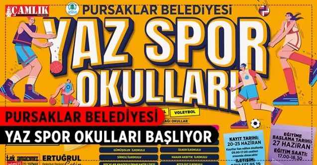 Pursaklar Belediyesi, her yıl ücretsiz olarak düzenlediği Yaz Spor Okulları için kayıtları almaya başladı
