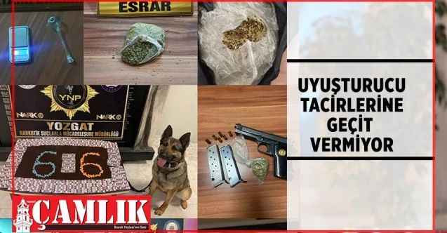 Yozgat Emniyeti Uyuşturucu tacirlerine geçit vermiyor