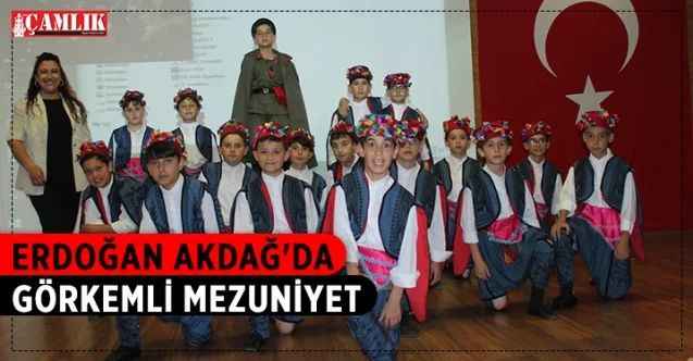 Yozgat Mustafa Erdoğan Akdağ İlkokulu 4’üncü sınıf öğrencileri mezuniyet sevinci yaşadı