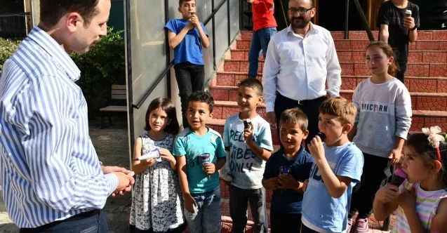 Yozgat Saraykent Kaymakamı Ali Açıkgöz, ilçenin küçük sakinleri ile buluştu