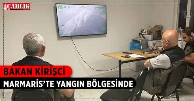 Muğla'nın Marmaris ilçesinde yangın meydana geldi